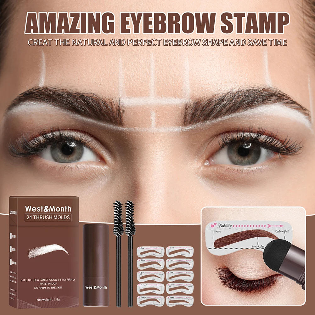 3 in 1 Eyebrow Stamp Shaping Kit With Reusable Eyebrow Stencils